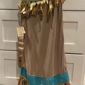 Disney Kids Costume with Gold and Brown Fringe